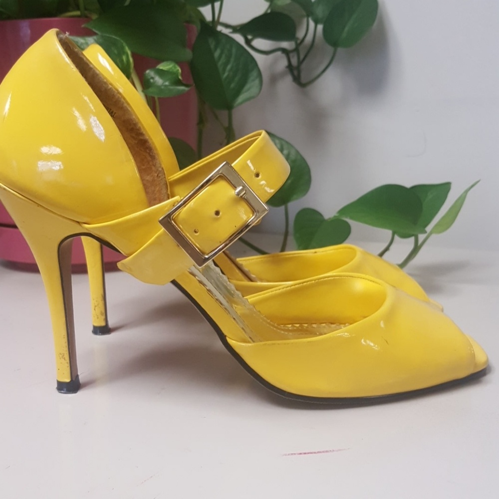 Bright and Sunny Patent Heels